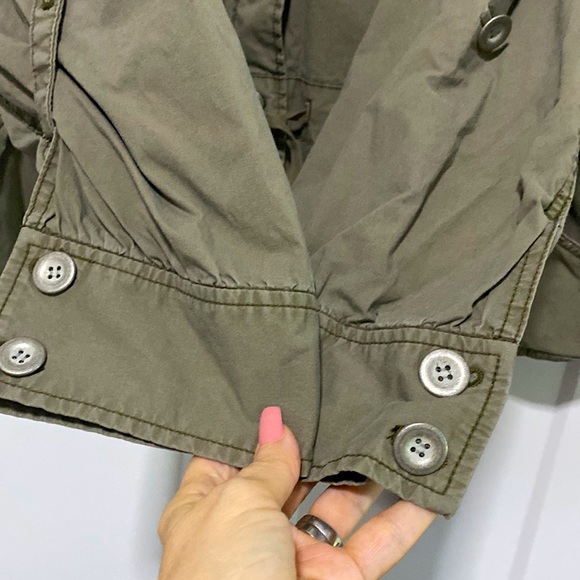 Lane Bryant Olive Utility Jacket |Size 28 - Picture 6 of 9